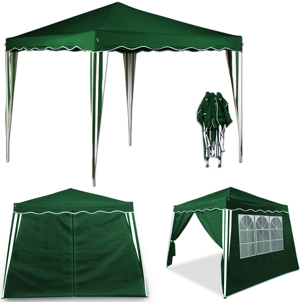 Faltpavillon Capri Grün 3x3m inkl. 2 Seitenwänden von Deuba®