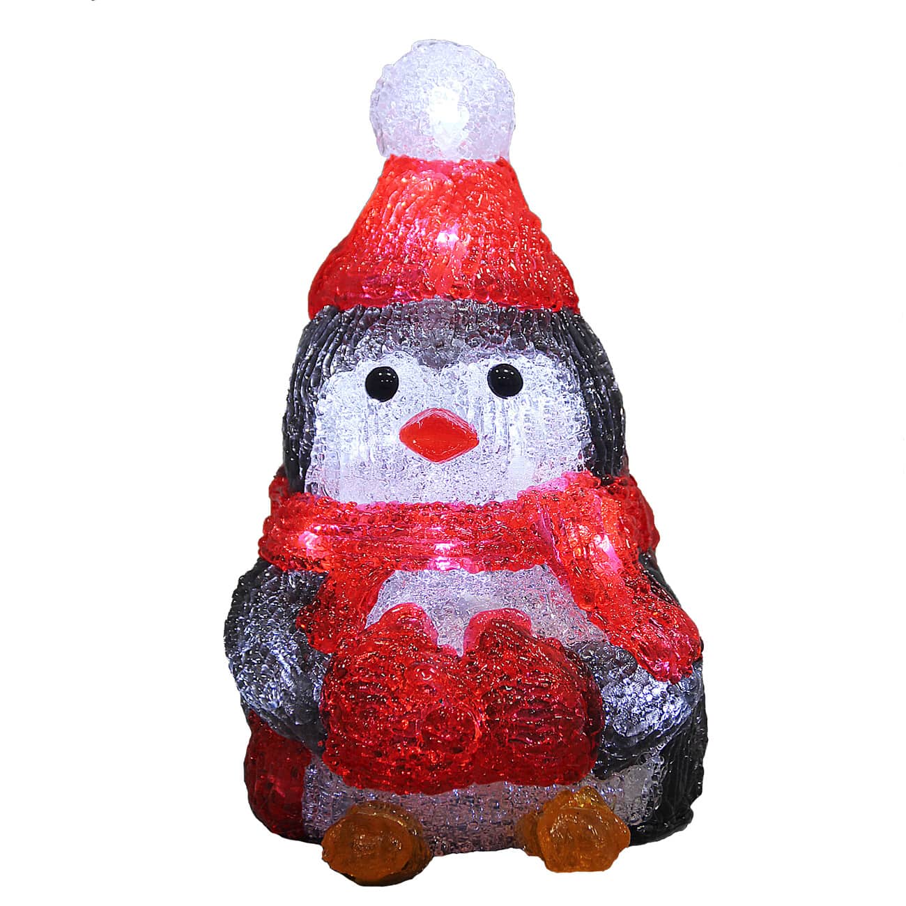 LED Acryl Figur Weihnachten Pinguin von Deuba®