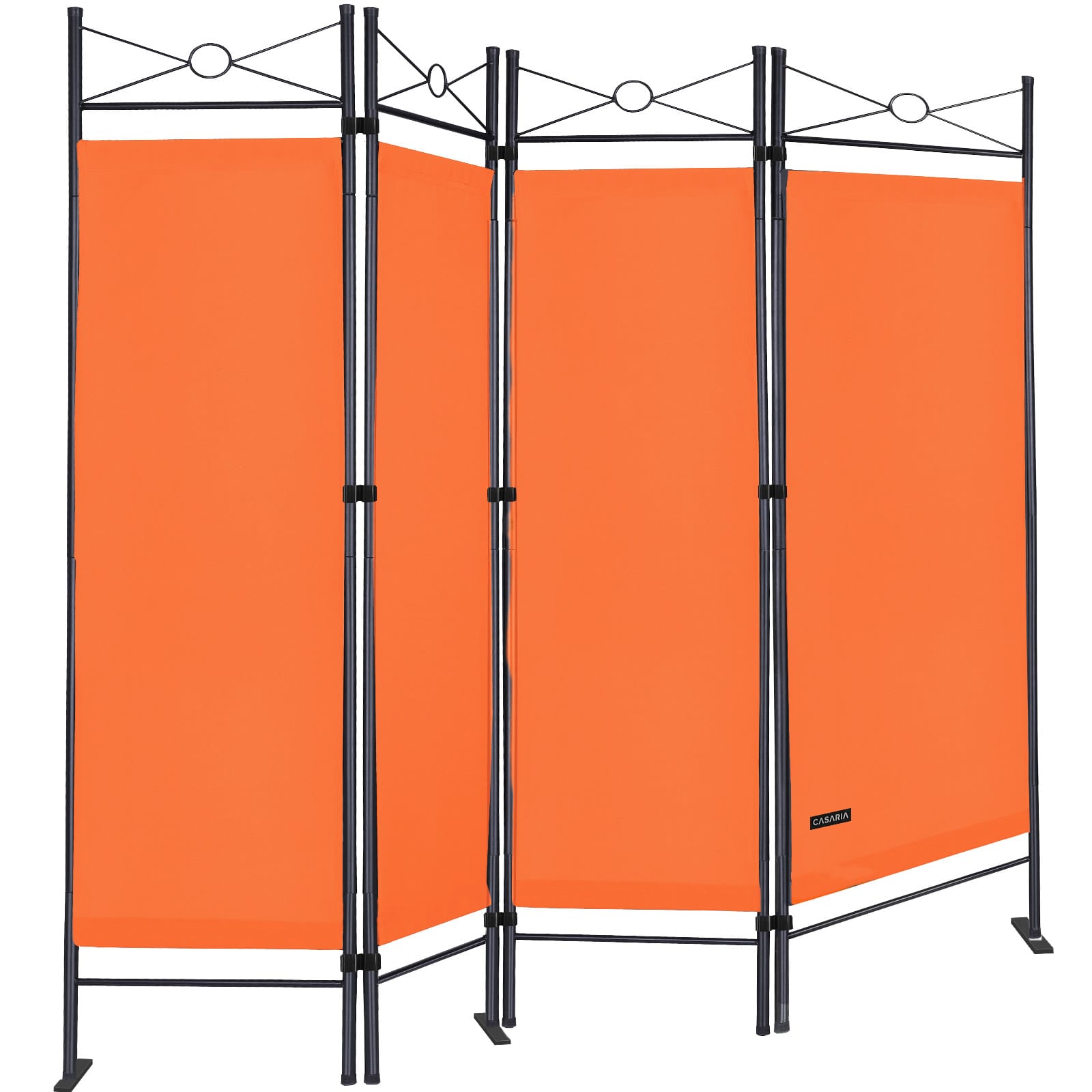 Paravent Orange 180x163cm von Casaria®
