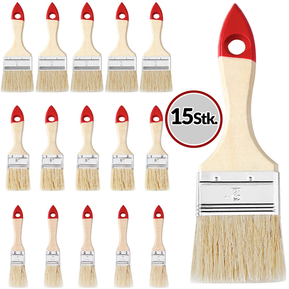 Pinselset 15 tlg Holz von monzana®
