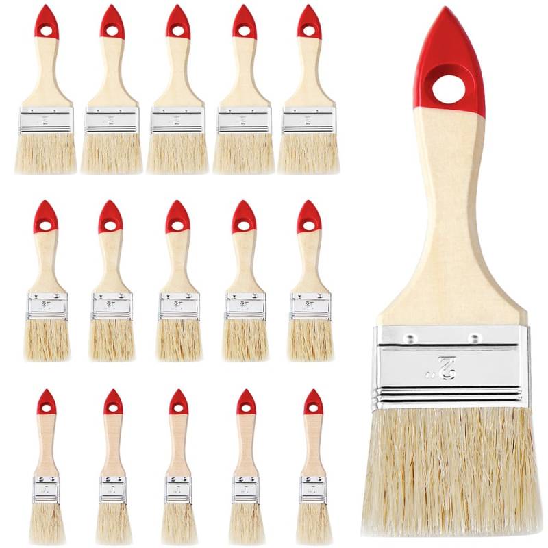 Pinselset 15 tlg Holz von monzana®