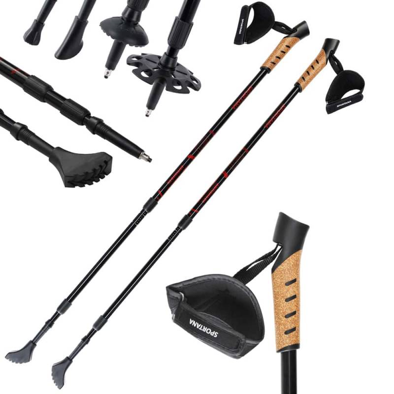 Nordic Walking Stöcke Rot von Sportana®