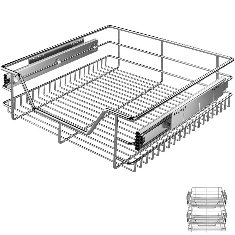 Teleskopschublade 2er-Set 50cm Schrankbreite Außenmaß von Deuba®