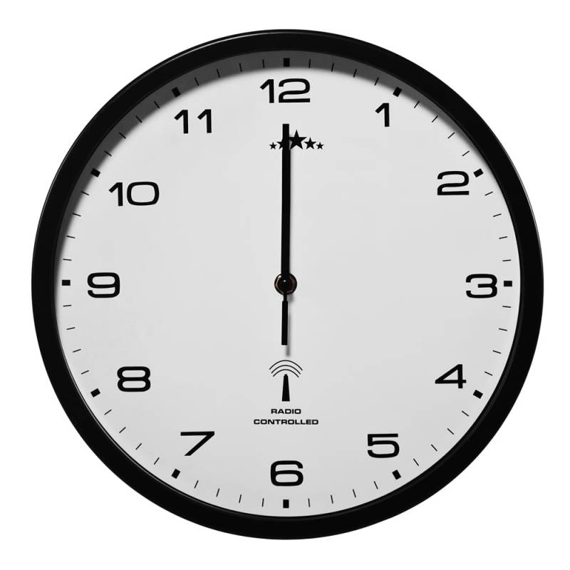 Funkwanduhr Schwarz Ø31cm von monzana®