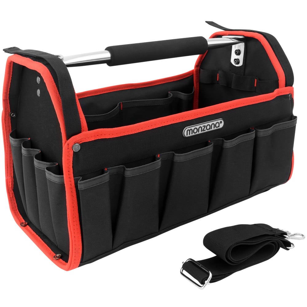 Werkzeugtasche Schwarz/Rot 42cm von monzana®