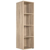 Casaria® Bücherregal Skylar Eiche 106x30x30cm von Casaria