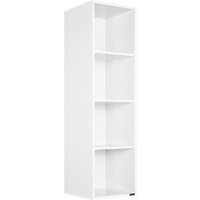 Casaria® Bücherregal Skylar Weiß 106x30x30cm von Casaria