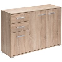 Casaria® Sideboard Kommode eiche mit 3 Türen und 2 Schubladen von Casaria