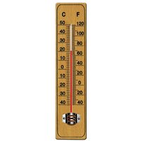 Deuba® Thermometer aus Holz bis 50C 22cm von Casaria