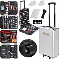 Deuba Werkzeugkoffer Trolley 50 x 37 x 23cm 899 tlg silber von Casaria