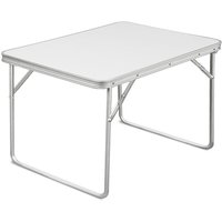 Deuba Camping Klapptisch 80 x 60 x 68 cm weiß von Casaria