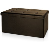 Deuba Faltbare Sitzbank/Sitzhocker MDF braun von Casaria