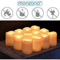 Deuba LED Kerzen 12tlg mit Fernbedienung inkl Batterien von Casaria