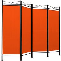 Deuba Paravent Raumteiler in orange von Casaria