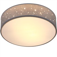 monzana® Deckenlampe Grau Stoff Ø38cm Sternenhimmel von Casaria