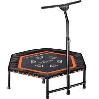 monzana® Fitness Trampolin MZFT120 Schwarz Ø120x35cm von Casaria