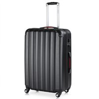 monzana® Koffer Hartschale Baseline Schwarz XL aus ABS 90l 45,5x28x70cm von Casaria