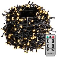Lichterkette 600 LED mit Fernbedienung 60m warm weiß von Casaria
