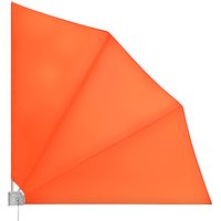 2x Balkonfächer Sichtschutz 140x140cm Wetterfest UV-beständig Terrasse Seitenmarkise Sonnenschutz Trennwand Wandhalterung orange - Deuba von Deuba