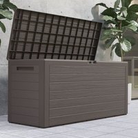 Auflagenbox Holzoptik 120x46x57cm Kissenbox Gartenbox Garten Truhe Braun braun - Deuba von Deuba