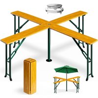 Casaria® Stehtisch Quattro xxl Hoch Klappbar Bierzeltgarnitur Outdoor Indoor Hochtisch Klapptisch Bistrotisch Bartisch Biertisch Gartentisch Garten von Deuba