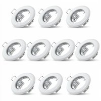 Deuba 10x LED Einbaurahmen inkl. GU10 Keramikfassungen Einbaustrahler Einbauleuchte 10er Set weiß Deuba 10x LED Einbaurahmen inkl. GU10 Keramikfassungen Einbaustrahler Einbauleuchte 10er Set weiß von Deuba