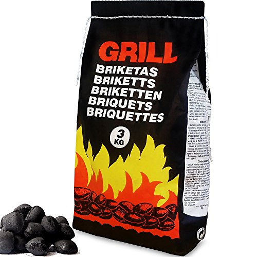 DEUBA® 18 Kg Grillbriketts 6 x 3kg Holzkohle Grillkohle Holzkohlebriketts Holzkohlegrill Grill von Deuba