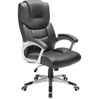 Bürostuhl Schreibtischstuhl Ergonomisch Gepolsterte Armlehne Verstellbar Home Office Gamingstuhl Computerstuhl Chefsessel 120kg Belastbar - Deuba von Deuba
