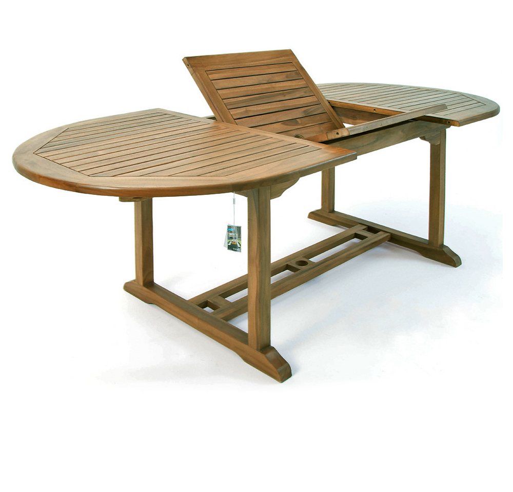 Deuba Gartentisch, Wetterfest Klappbar Holz FSC®-zertifiziert 200cm 80kg Belastbarkeit von Deuba