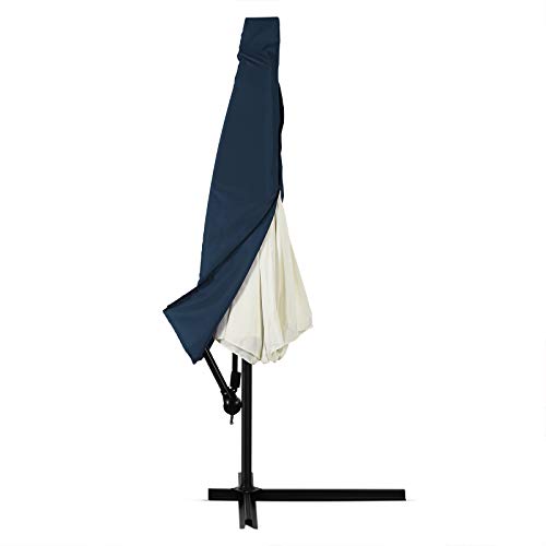 DEUBA® Schutzhülle Sonnenschirm für 3,5m Schirme Schirm Abdeckhaube Abdeckung Hülle Plane Ampelschirm Blau von Deuba