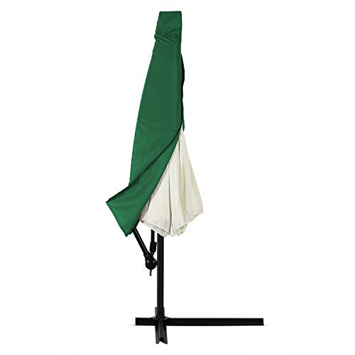 DEUBA® Schutzhülle Sonnenschirm für 3,5m Schirme Schirm Abdeckhaube Abdeckung Hülle Plane Ampelschirm Grün von Deuba