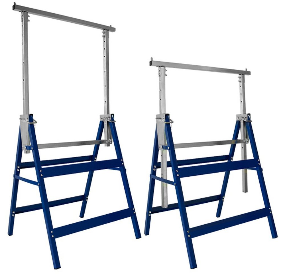 Deuba Werkbank, 2x Unterstellbock 7-fach höhenverstellbar 400 kg klappbar Gerüstbock Deuba Werkbank, 2x Unterstellbock 7-fach höhenverstellbar 400 kg klappbar Gerüstbock von Deuba