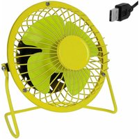 Deuba - usb Ventilator Tischventilator Tisch Lüfter 360° neigbar geräuchsarm gelb von Deuba