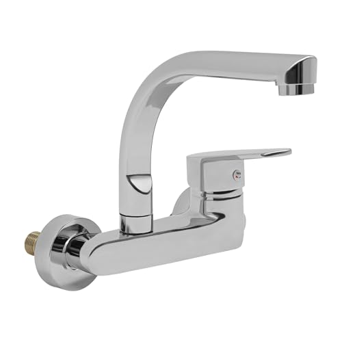 Küchenarmatur, 360° drehen Küchenwasserhahn, Wasserhahn Küche Silber, aus Messing, Armatur für Restaurants, Einkaufszentren, Hotels, Schulen Küchenarmatur, 360° drehen Küchenwasserhahn, Wasserhahn Küche Silber, aus Messing, Armatur für Restaurants, Einkaufszentren, Hotels, Schulen von Deurqund