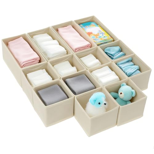 Deuson 14 Stück Aufbewahrungsbox Stoff,Faltbare Aufbewahrungsbox,Aufbewahrungs Box aus Vliesstoff,Robust,Atmungsaktiv und Langlebig,für Babyzimmer,Schlafzimmer und Schlafsäle Deuson 14 Stück Aufbewahrungsbox Stoff,Faltbare Aufbewahrungsbox,Aufbewahrungs Box aus Vliesstoff,Robust,Atmungsaktiv und Langlebig,für Babyzimmer,Schlafzimmer und Schlafsäle von Deuson
