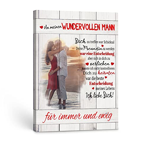 Deutsam Personalisierte Leinwand Für meinen wundervollen Mann Geschenk zum Valentinstag mit Foto Geschenk Valentinstag Vatertag Geburtstag Deutsam Personalisierte Leinwand Für meinen wundervollen Mann Geschenk zum Valentinstag mit Foto Geschenk Valentinstag Vatertag Geburtstag von Deutsam