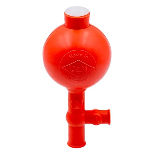 Deutsch & Neumann Naturkautschuk «Flip» Sicherheits-Pipettierball, Rot von D&N