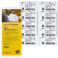 Deutsche Post 2,35 € Einschreibenmarken "Einwurf" selbstklebend, 10 St. Deutsche Post 2,35 € Einschreibenmarken "Einwurf" selbstklebend, 10 St. von Deutsche Post