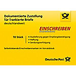 Deutsche Post Einschreiben-Label Eigenhändig 4,85 ¤ Deutschland 10 Stück von Deutsche Post