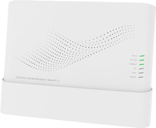 Deutsche Telekom Digitalisierungsbox Smart 2, weiß, Telefonanlage und Businessrouter, integrierte Firewall, Wi-Fi 6, VPN, VDSL2, ISDN, unterstützt Glasfaseranschlüsse Deutsche Telekom Digitalisierungsbox Smart 2, weiß, Telefonanlage und Businessrouter, integrierte Firewall, Wi-Fi 6, VPN, VDSL2, ISDN, unterstützt Glasfaseranschlüsse von Deutsche Telekom