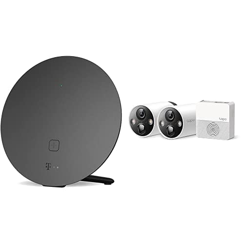 Telekom Speed Home WLAN schwarz + TP-Link Tapo C420S2 Überwachungskamera Aussen von Deutsche Telekom