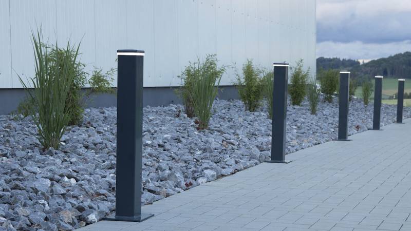 dz LED Zaunbeleuchtung - 60x60 - 7016 von Deutsche Zauntechnik