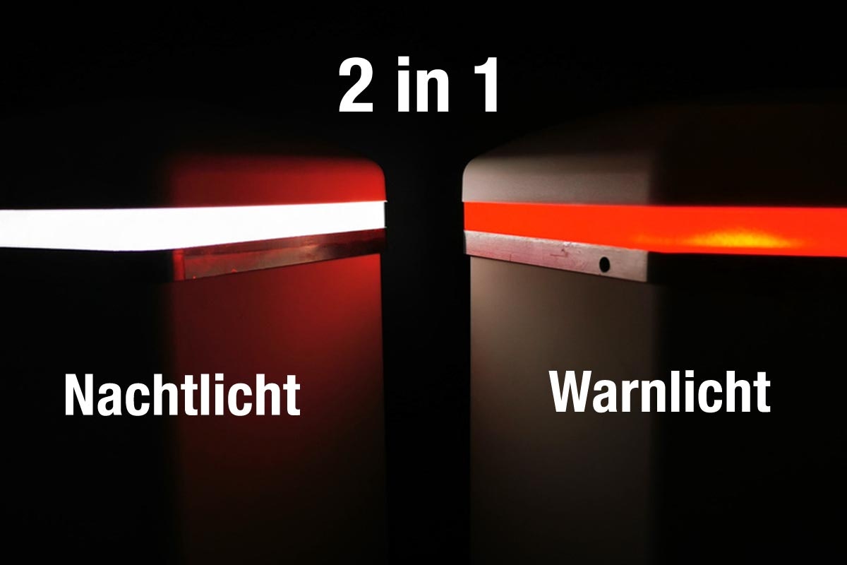dz LED Zaunbeleuchtung - Blinklicht 100x100 - 7016 von Deutsche Zauntechnik