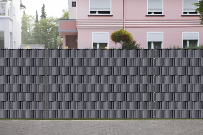 dz Sichtschutzstreifen BLICKDICHT poly smart - inkl. Versand - ANTH - 30er Set von Deutsche Zauntechnik