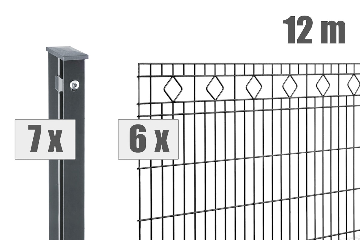 dz Zaunset VAP MALAGA 12m-0806-7016-DV von Deutsche Zauntechnik