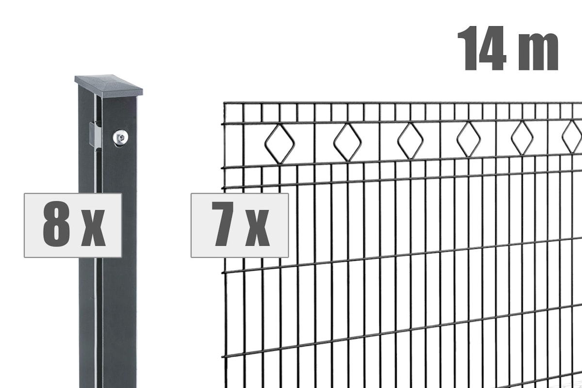 dz Zaunset VAP MALAGA 14m-0806-7016-DV von Deutsche Zauntechnik
