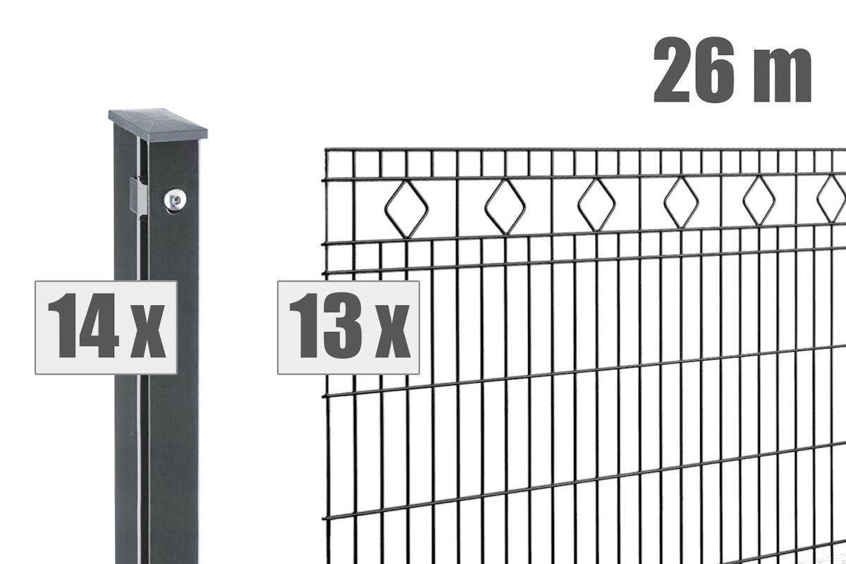 dz Zaunset VAP MALAGA 26m-1006-7016-DV von Deutsche Zauntechnik