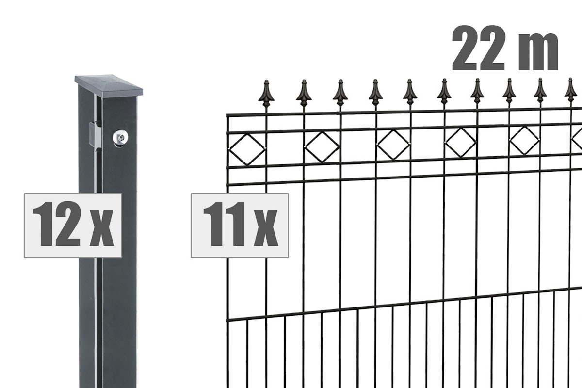 dz Zaunset VAP RIMINI 22m-1110-7016 von Deutsche Zauntechnik