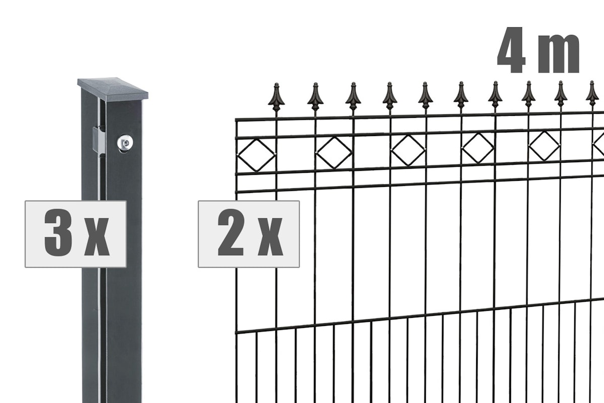 dz Zaunset VAP RIMINI 4m-1110-7016 von Deutsche Zauntechnik