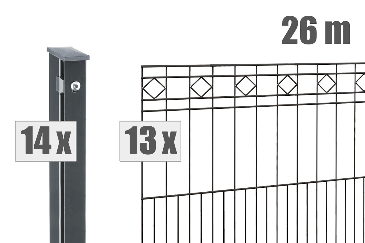 dz Zaunset VAP TURIN 26m-1010-7016 von Deutsche Zauntechnik
